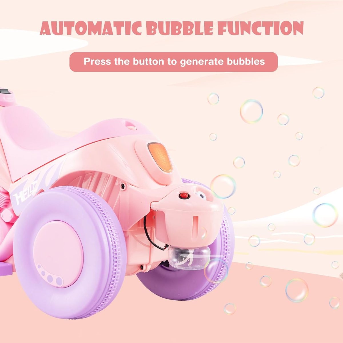 Lights, music… and bubbles