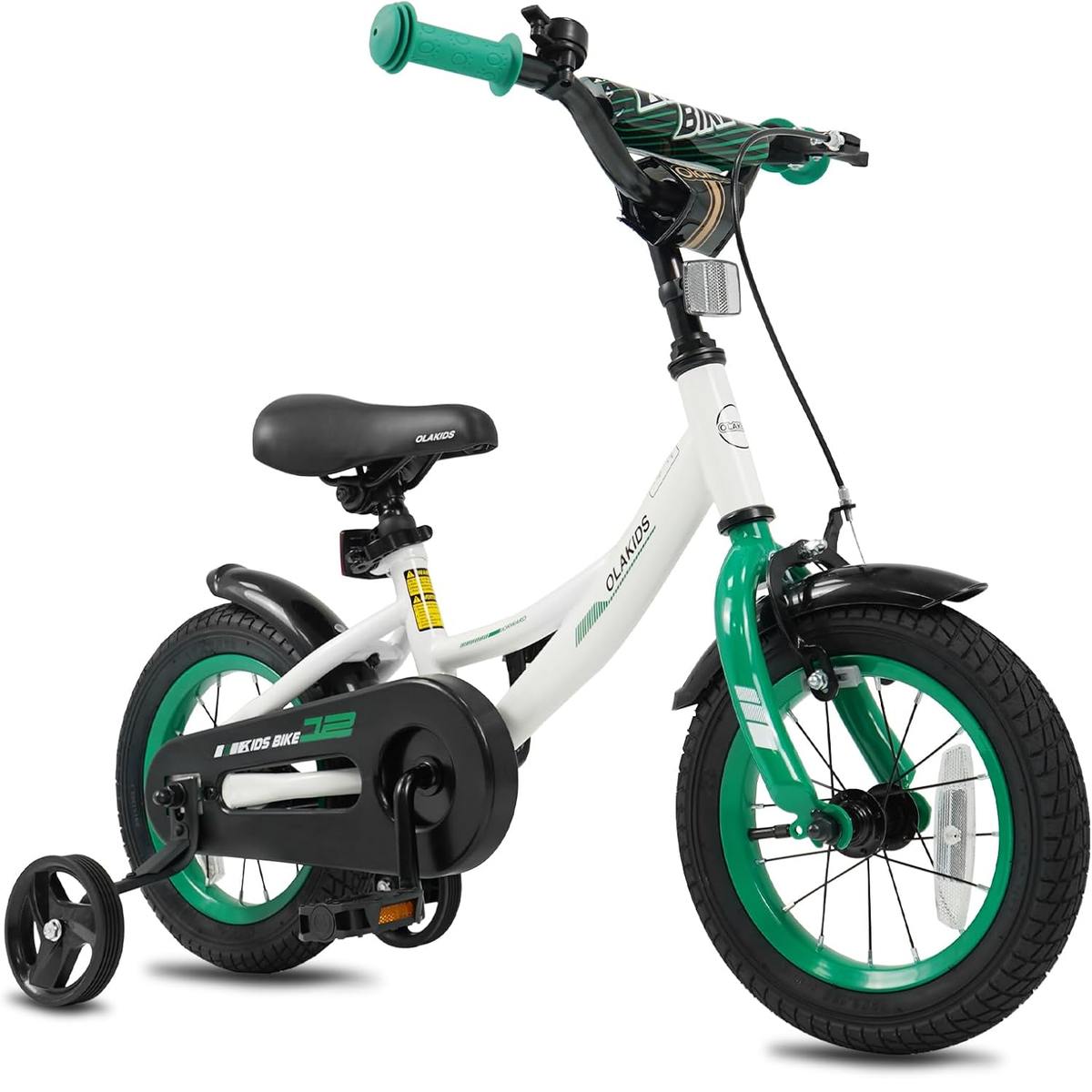 Olakids Sport BMX Kids’ Bike – White & Green